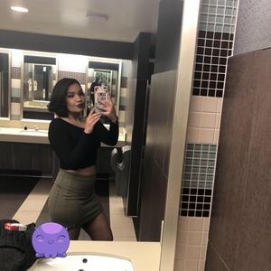Large olive green skirt